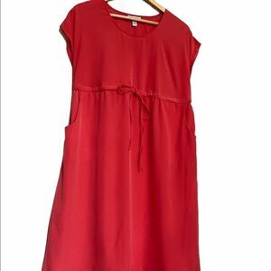 LIZ LANGE Maternity Dress Coral Small